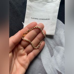 Laura Lombardi brass rope chain bracelet